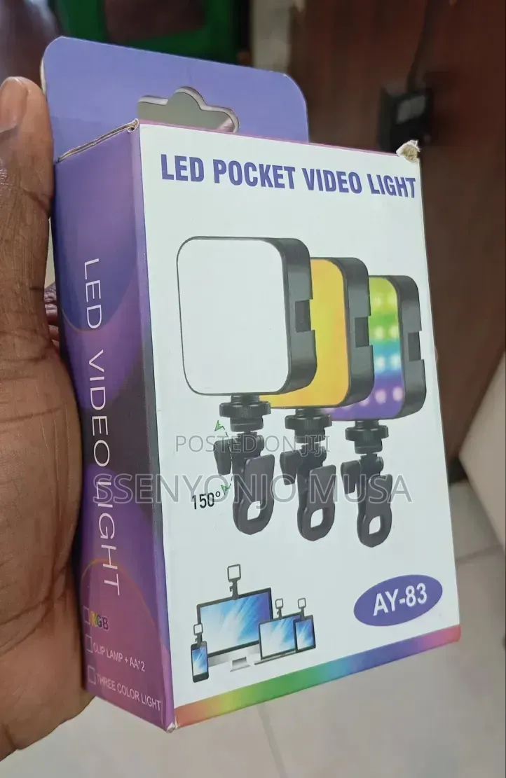 Ay-83 Usb-c Rechargeable Rgb Pocket Video Light -compact Led