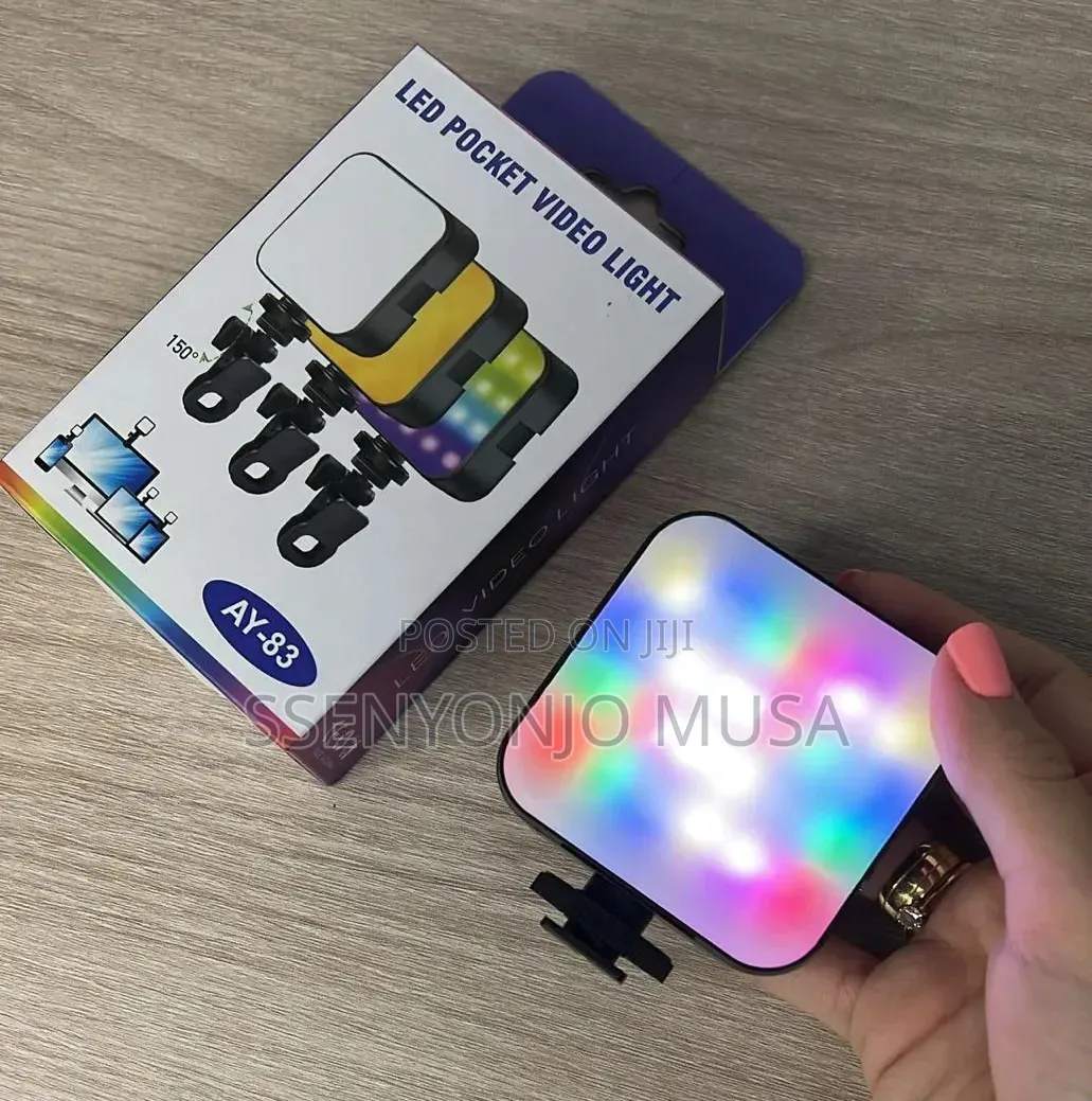 Ay-83 Usb-c Rechargeable Rgb Pocket Video Light -compact Led