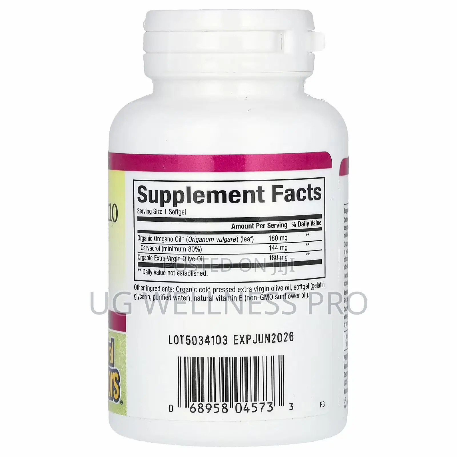 Natural Factors Oil of Oregano, 180 Mg, 30 Softgels