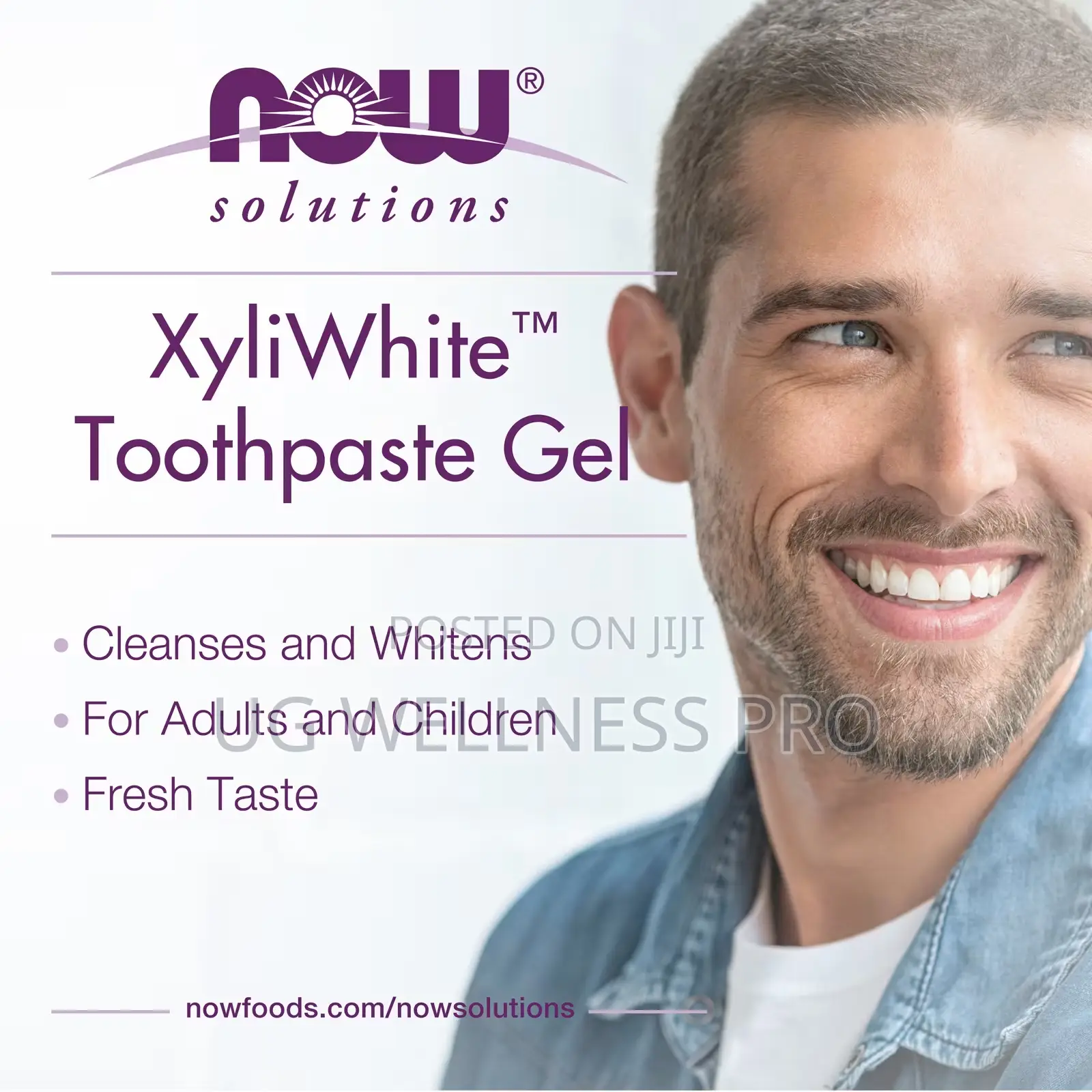 Now Food Solutions Xyliwhitetm Toothpaste Gel, Refreshmint, 181g