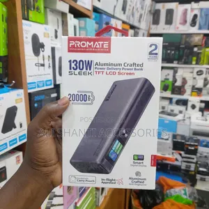 130w Sleek 20000mah Aluminum Promate Power Bank