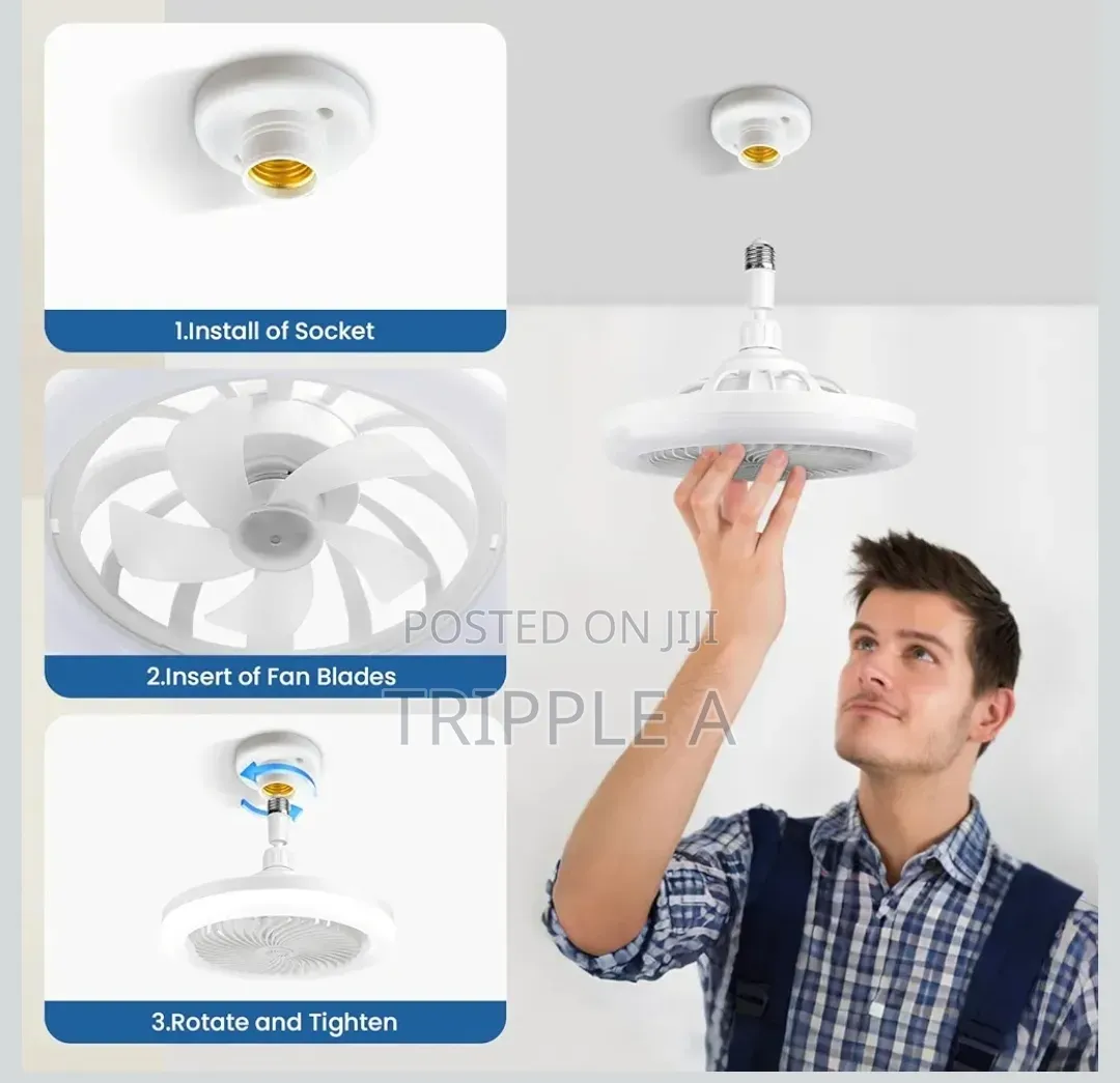 3 In 1 Ceiling Fan With Lights Remote