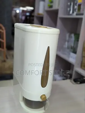Airtight Plastic Rice Storage Containers With One Touch Dispenser,