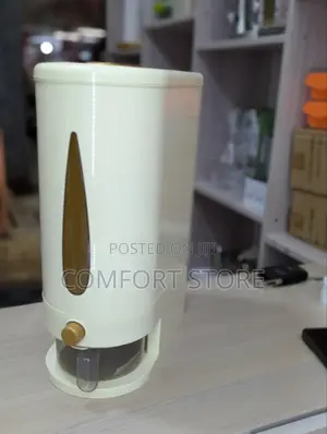 Airtight Plastic Rice Storage Containers With One Touch Dispenser,