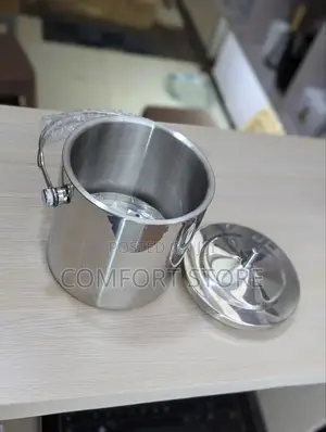 Stainless Insulated Chilling Ice Bucket, Coolers Holder With Lid