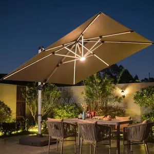 Sky Outdoor Cantilever Patio Umbrella With Lights