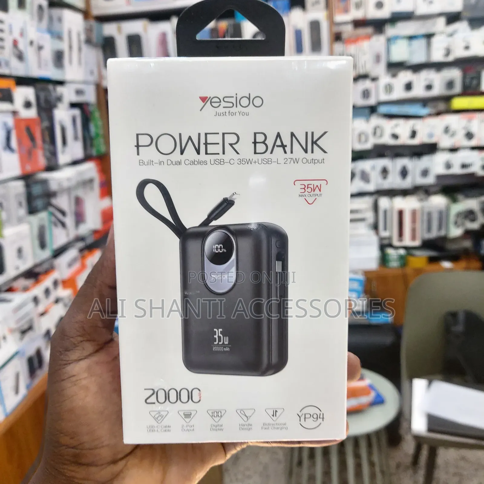 35w Yesido 20000mah Power Bank Yp94