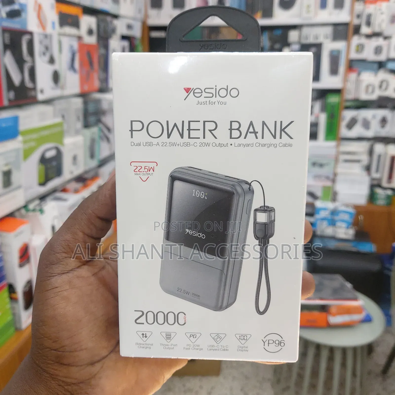 22.5w Yesido 20000mah Yp96 Power Bank