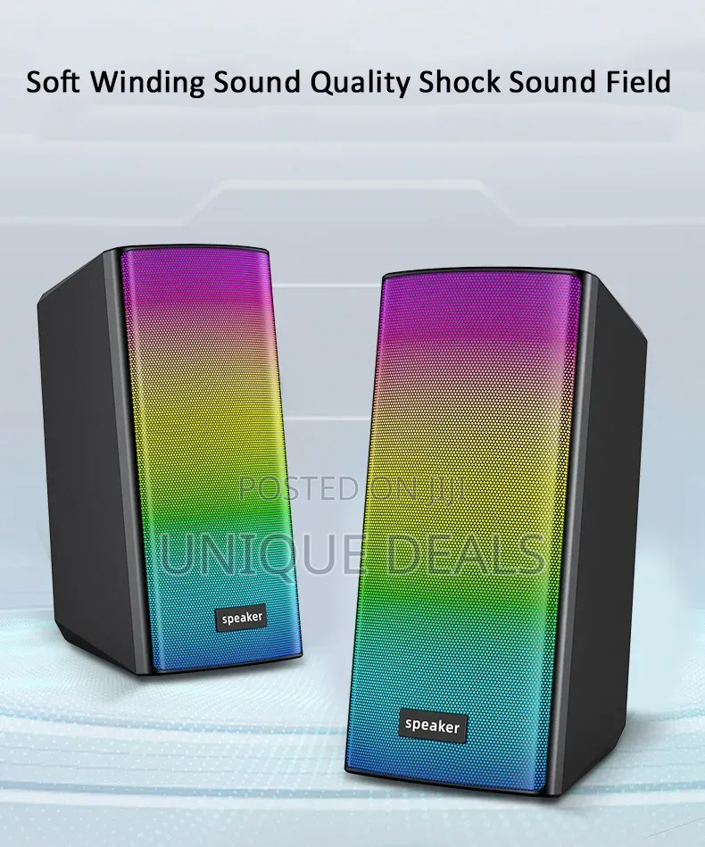 E-1080 Mini Digital Speaker With RGB Lighting.