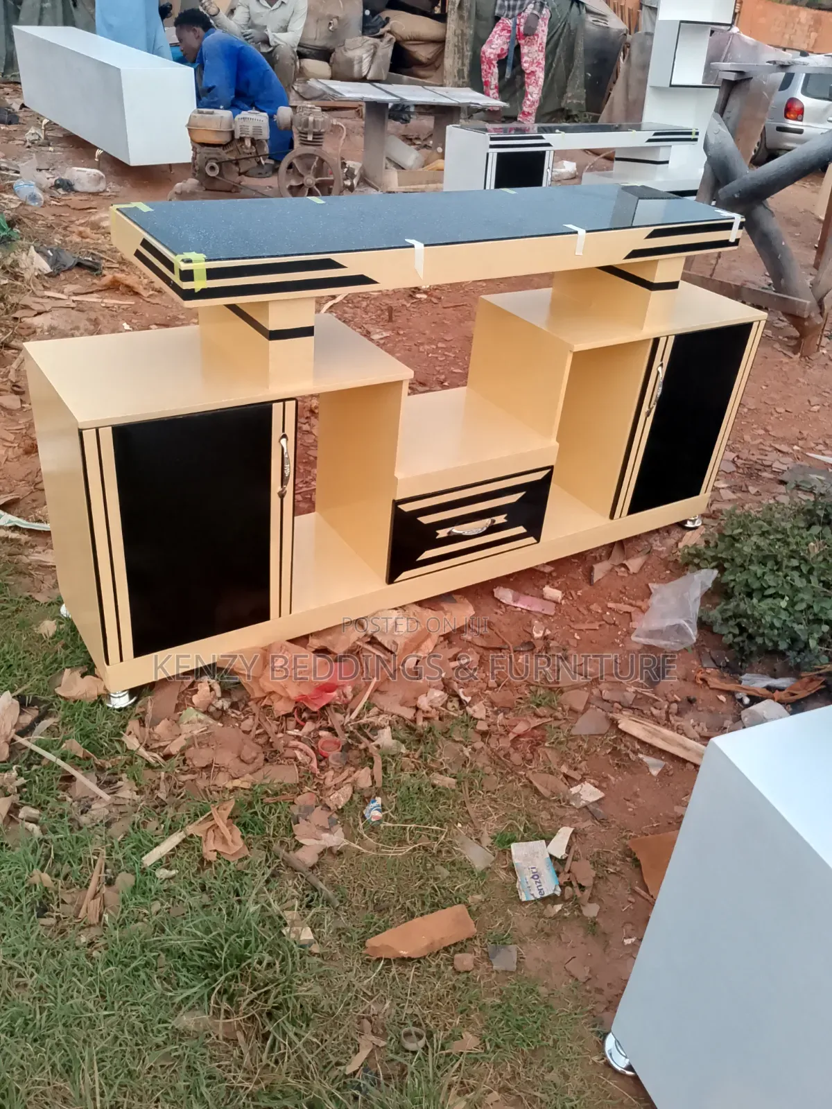 Off- Stand Tv Stand (Cream)