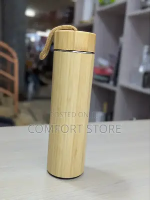 Wood Vacuum Water Bottle Custom 500ml Bamboo Flasks Vacuum Thermos