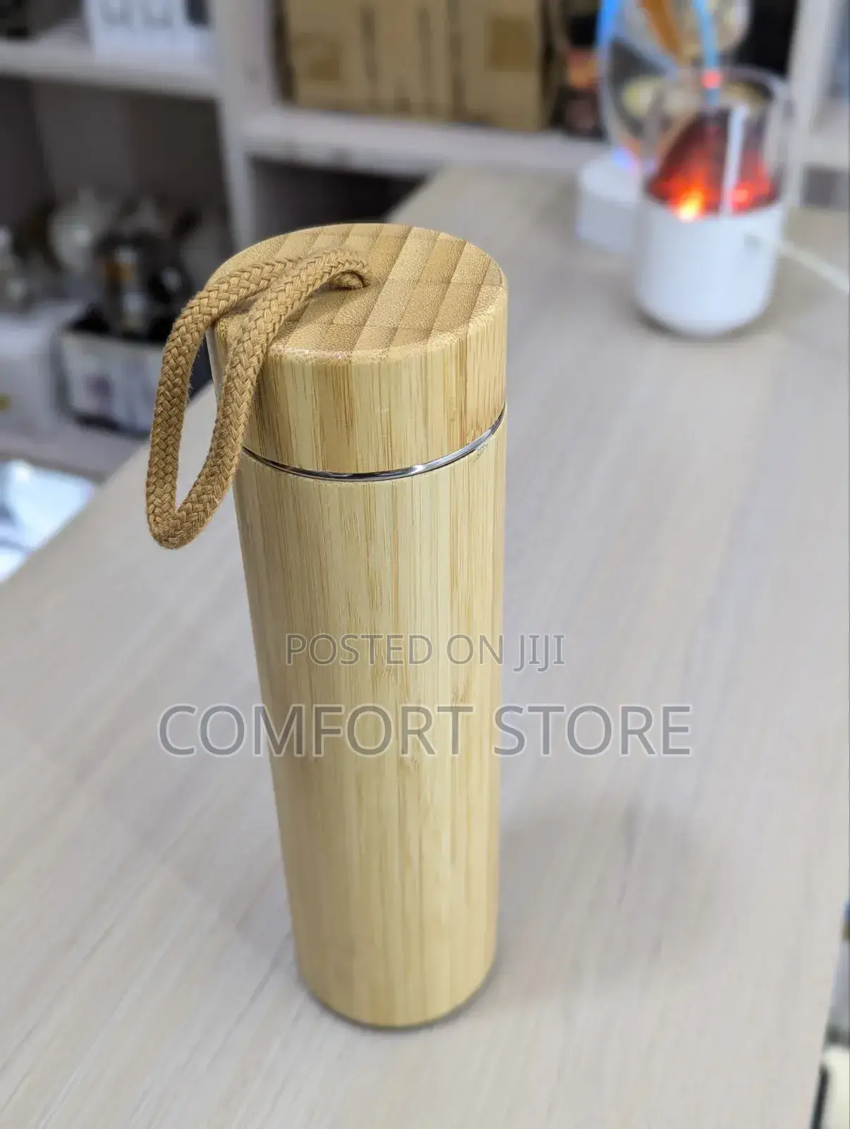 Wood Vacuum Water Bottle Custom 500ml Bamboo Flasks Vacuum Thermos