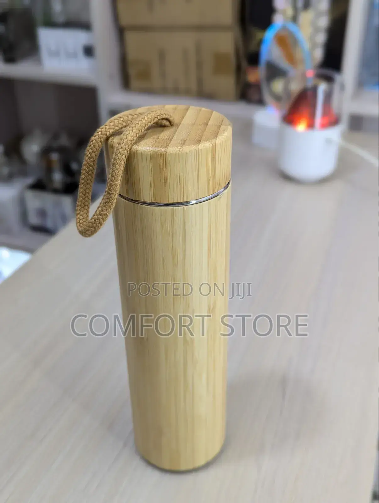 Wood Vacuum Water Bottle Custom 500ml Bamboo Flasks Vacuum Thermos