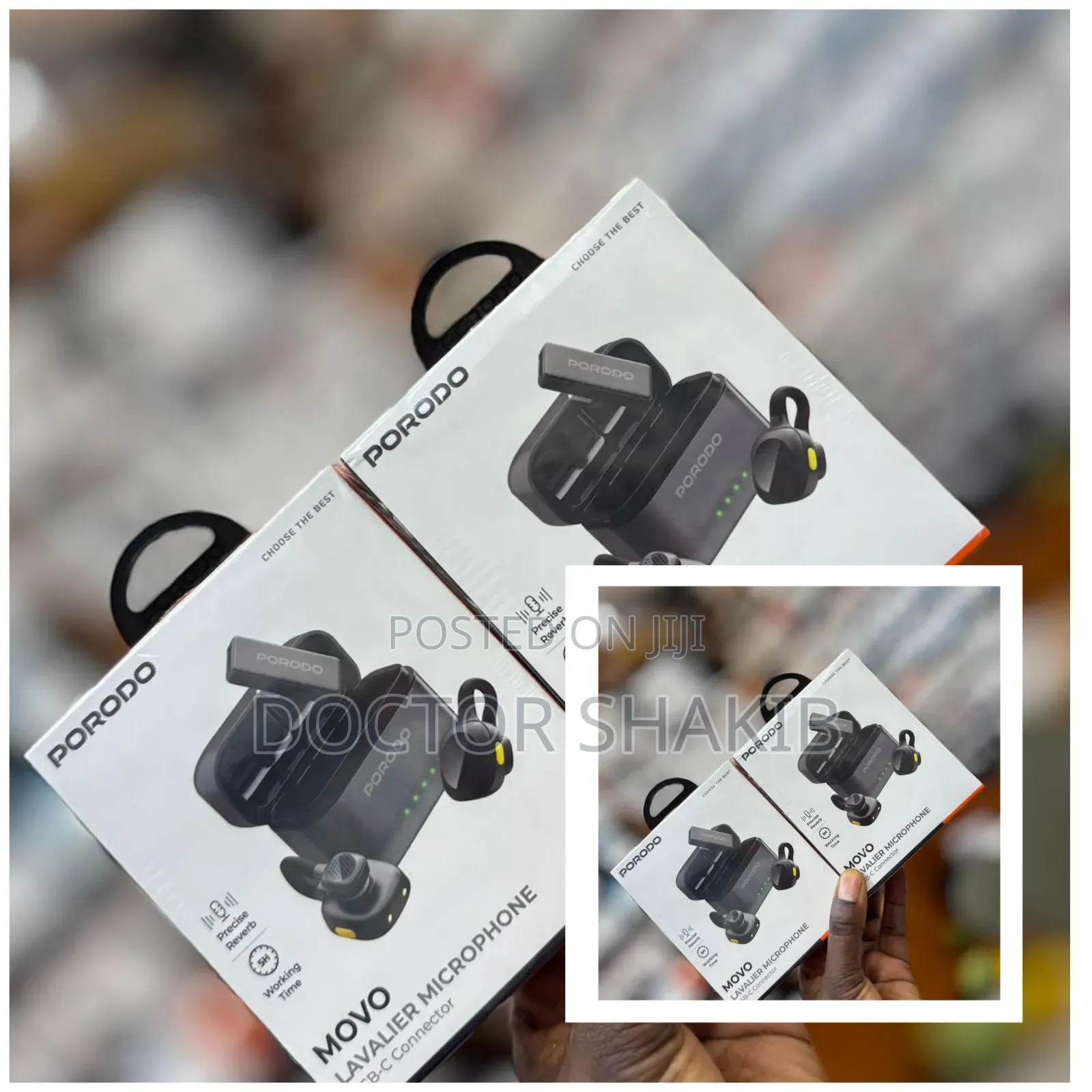 Porodo Movo Lavalier Microphone With a Type-C Connector