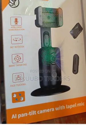 Ai Pan-Tilt Camera With a Lapel Mic.