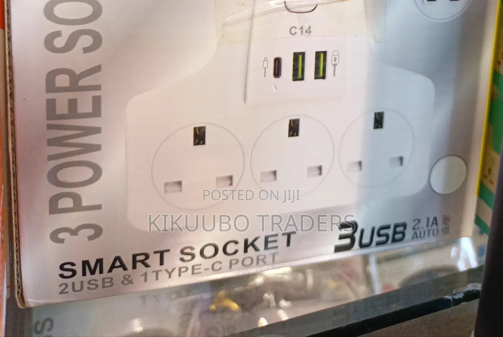 White Busb Brand Smart Safety Power Socket