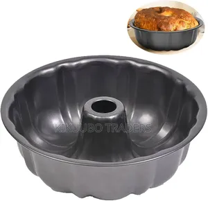 Non-Stick Cake Pan, Heavy Duty Carbon Steel Fluted Tube,