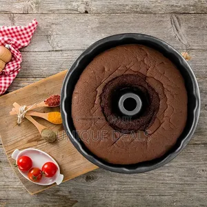 Non-Stick Cake Pan, Heavy Duty Carbon Steel Fluted Tube