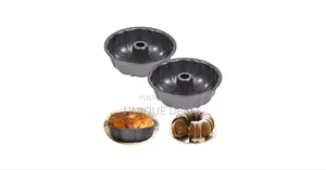 Non-Stick Cake Pan, Heavy Duty Carbon Steel Fluted Tube