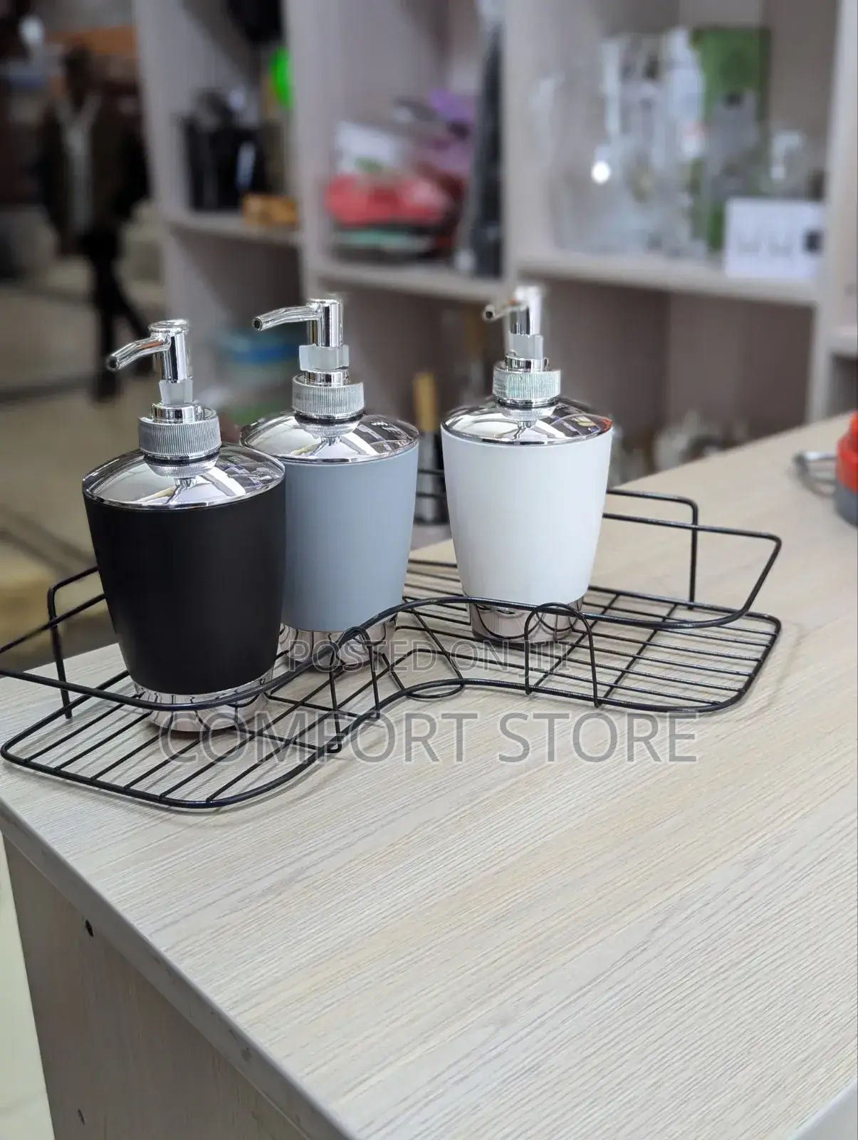 Bathroom Corner Shower Caddy Single Tier Space Saving