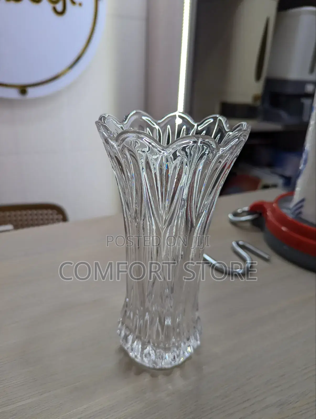 Thickened High Waist Crystal Vases Are Used for Home Decor Weddings