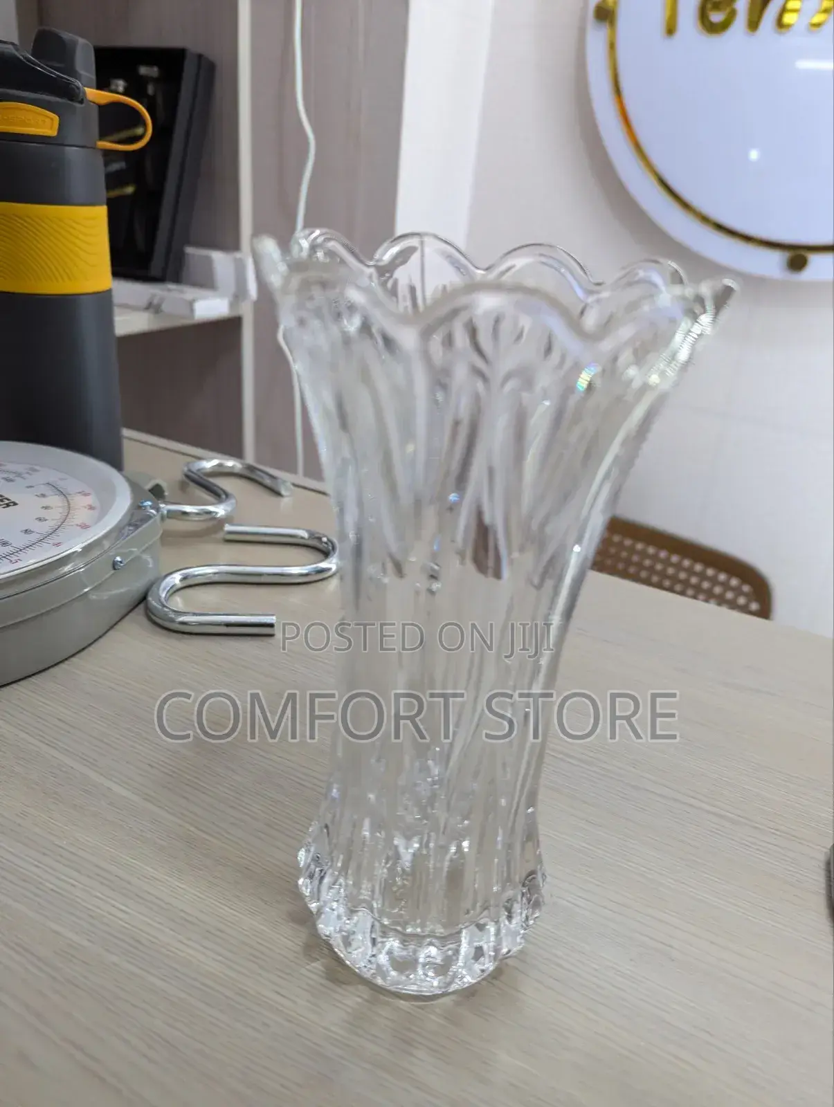 Thickened High Waist Crystal Vases Are Used for Home Decor Weddings