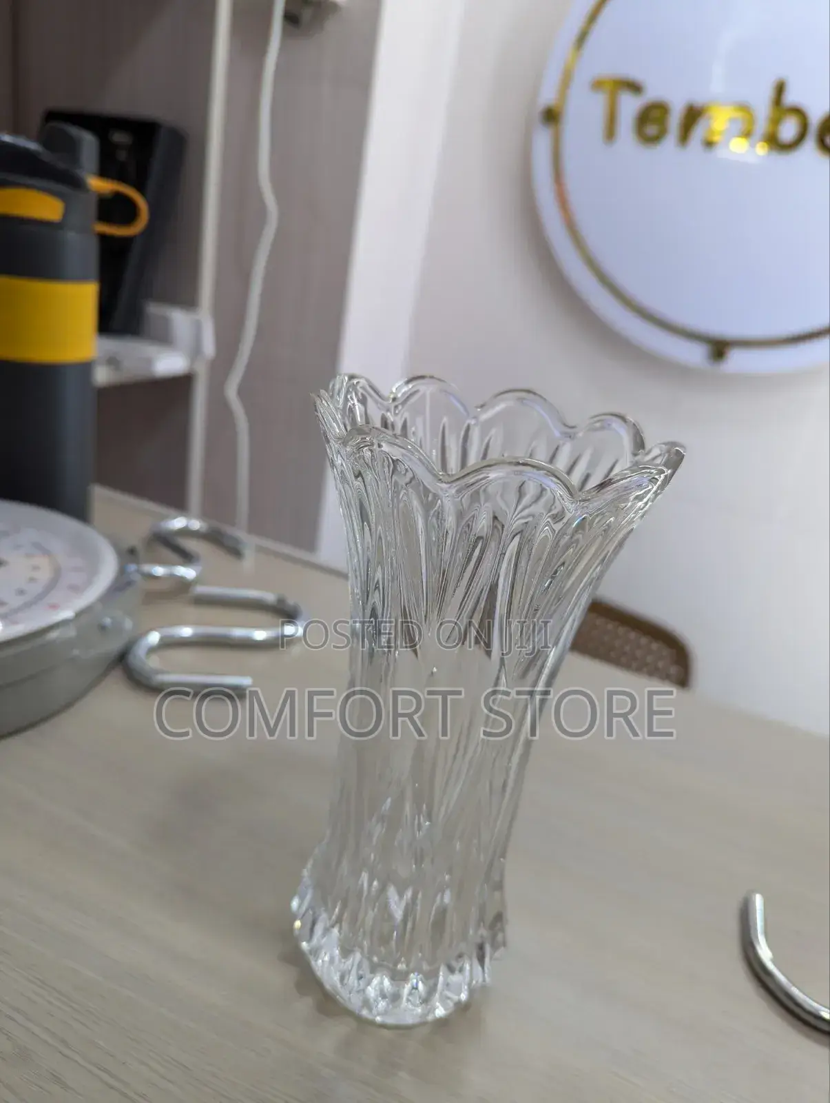 Thickened High Waist Crystal Vases Are Used for Home Decor Weddings