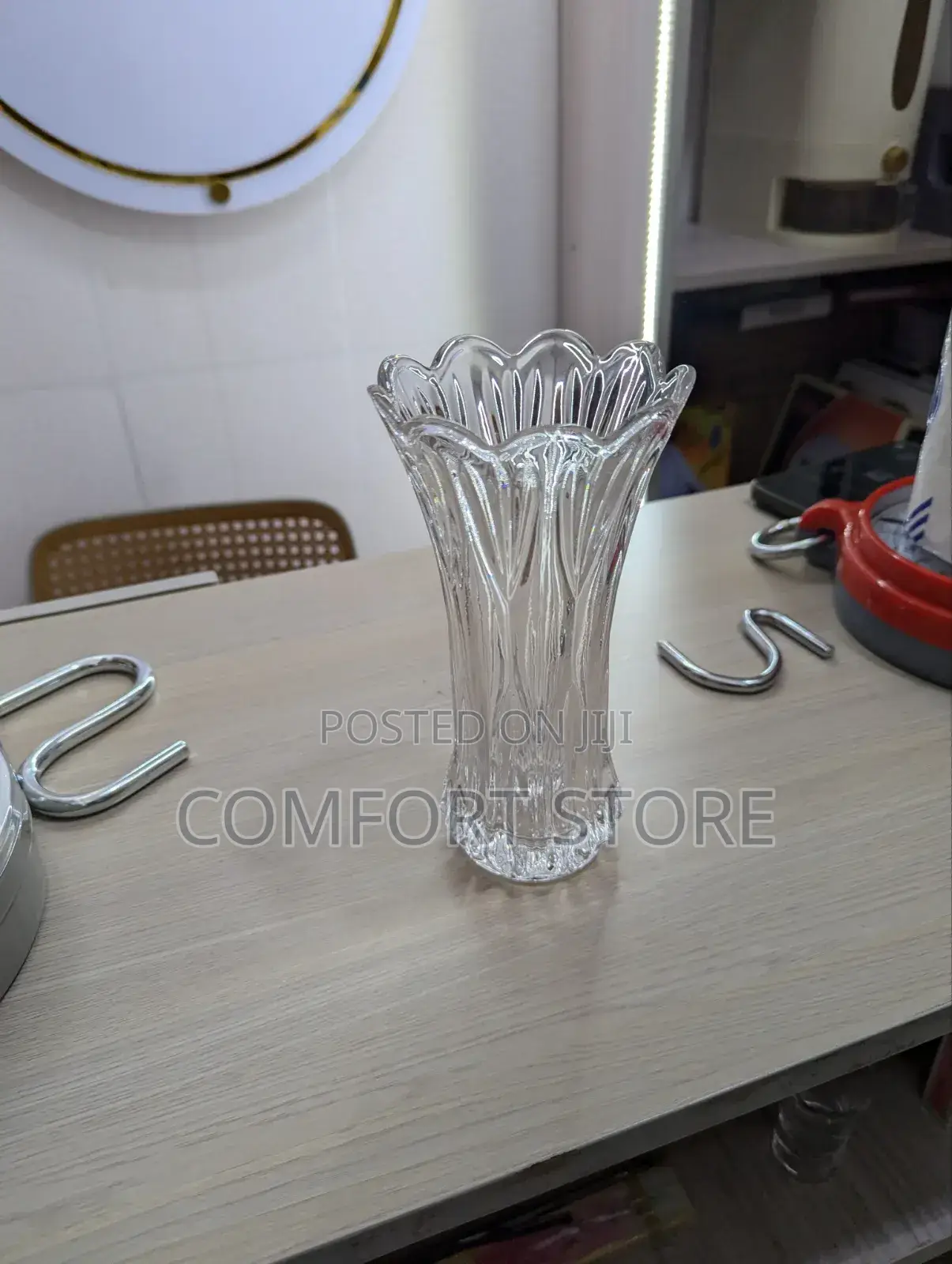 Thickened High Waist Crystal Vases Are Used for Home Decor Weddings