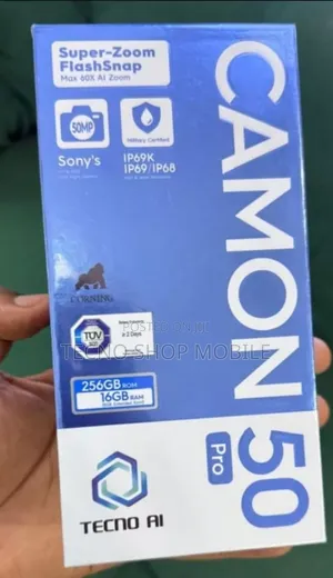 New Tecno Camon 50 Pro 256 GB Gold