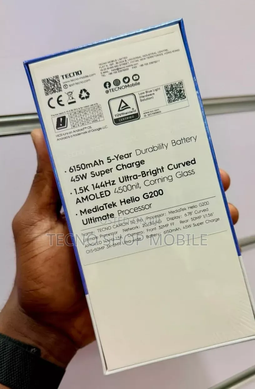 New Tecno Camon 50 Pro 256 GB Gold