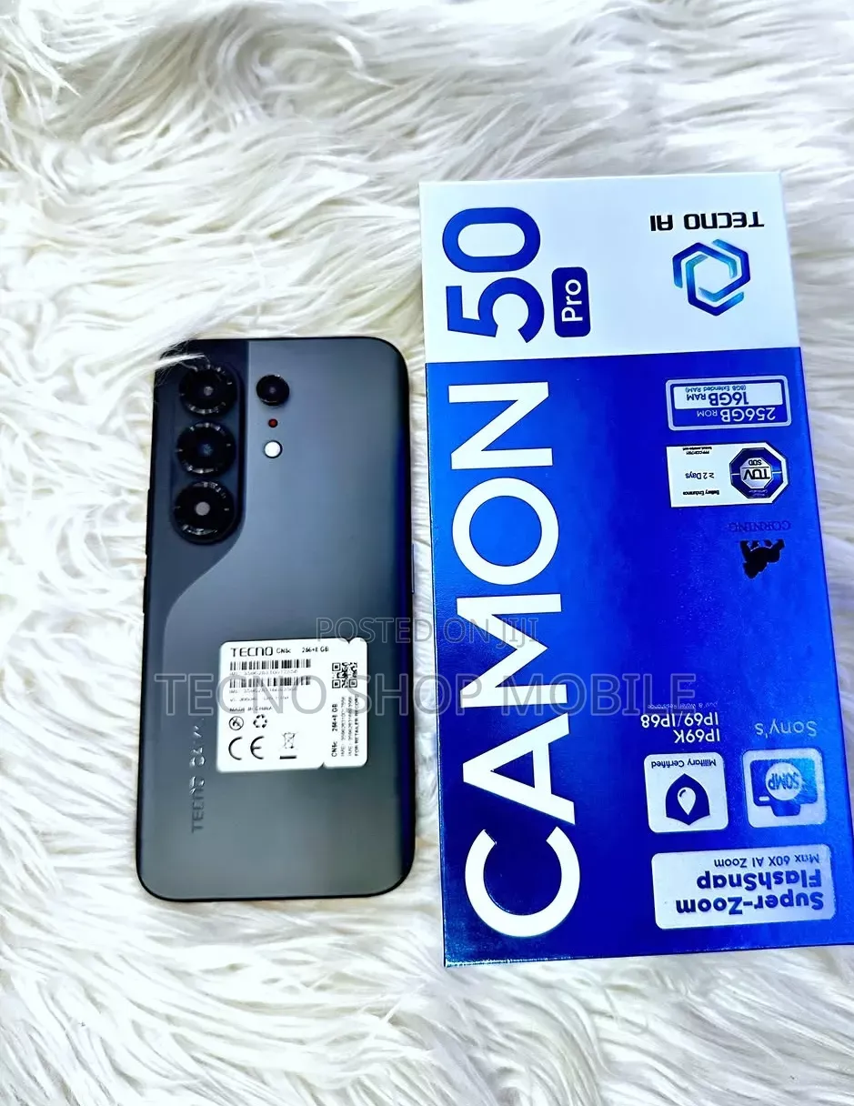 New Tecno Camon 50 Pro 256 GB Gray