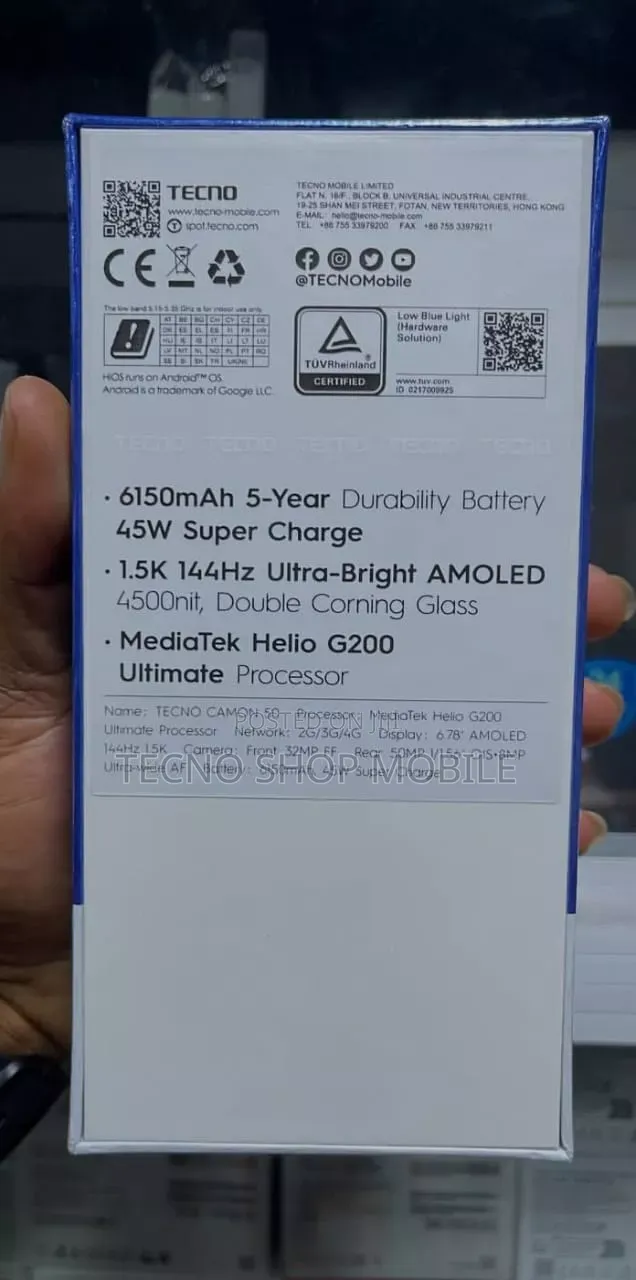 New Tecno Camon 50 Pro 256 GB Pink