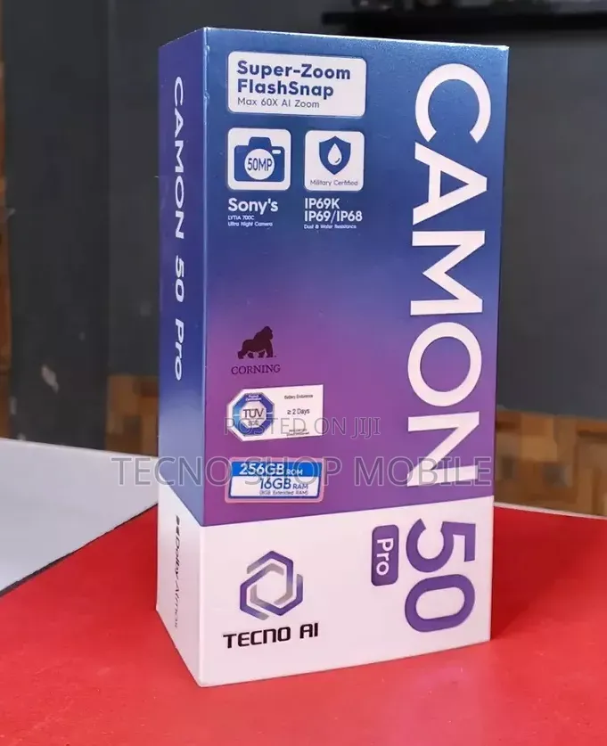 New Tecno Camon 50 Pro 256 GB Purple