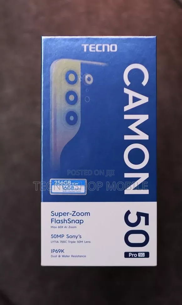 New Tecno Camon 50 Pro 256 GB Gray