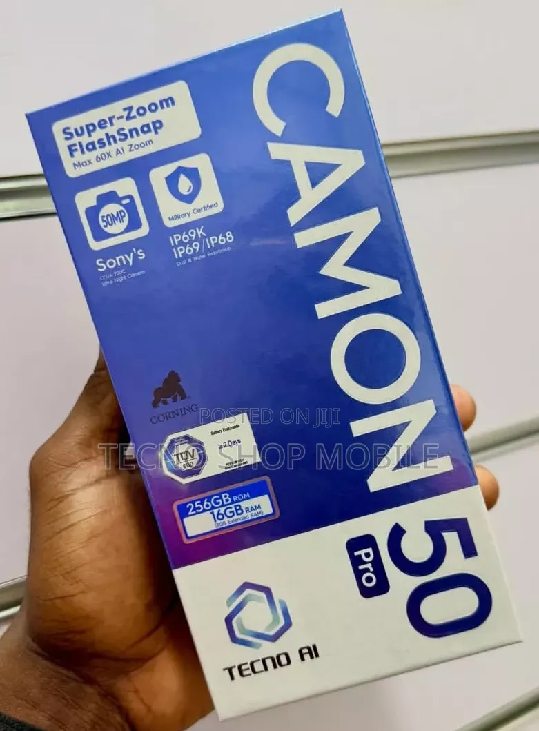 New Tecno Camon 50 Pro 256 GB Silver