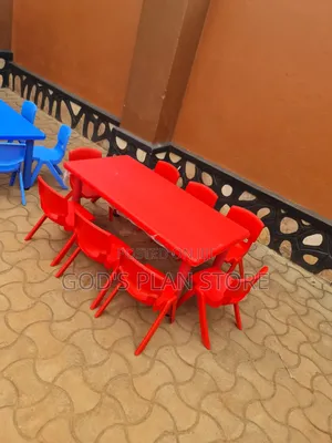 Classic 8pcs Kids Plastic Chairs and Table Kids Plastic Chairs