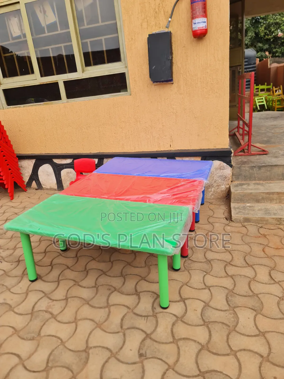 Metal Stand Kids Plastic Table Kids Plastic Table *Blue *