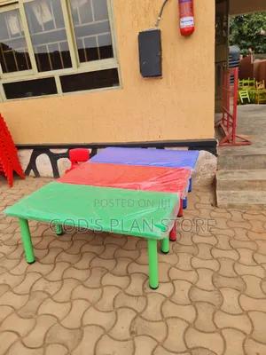 Metal Stand Kids Plastic Table Kids Plastic Table *Blue *
