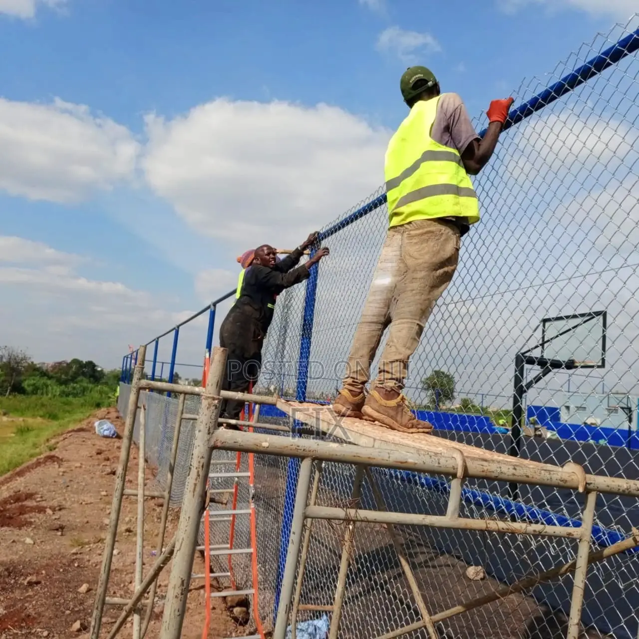 Basket Ball Court Chainlink Fencing Services