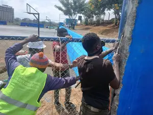 Basket Ball Court Chainlink Fencing Services