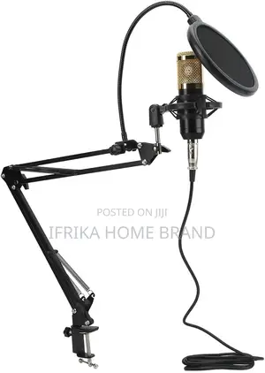 Condenser Microphone Kit, 3.5mm Interface Studio Condenser Mic Stand
