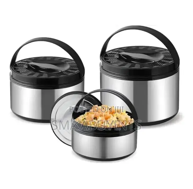 Jingyifa 3-Piece Stainless Steel Lunch Box and Food Warmer Set.