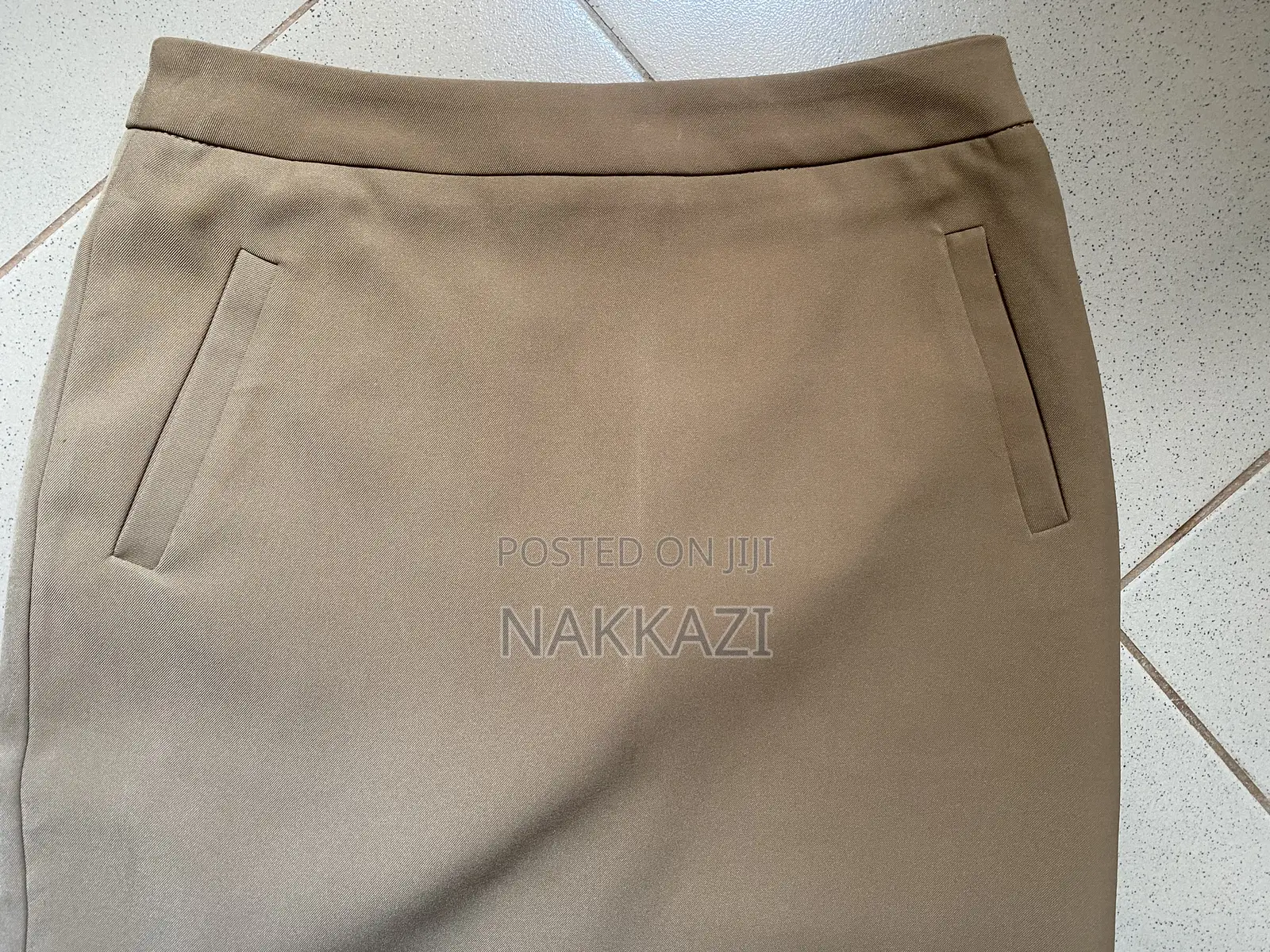 Light Brown Pencil Skirt