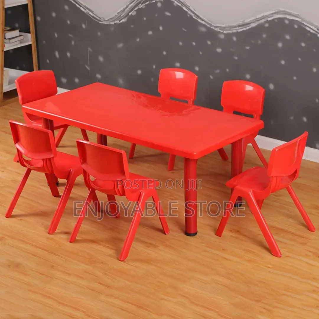 A Set of Baby Plastic Table and Chairs Set
