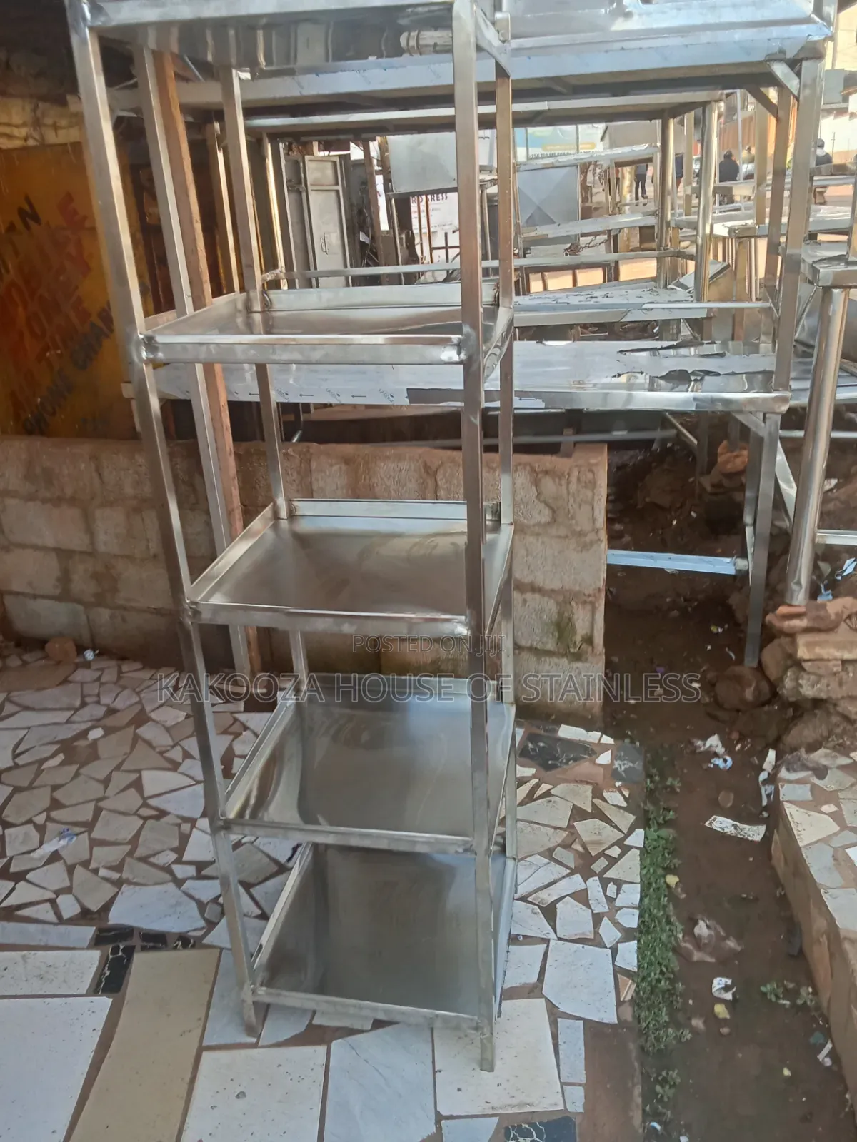 Stainless Rack With Five Shelves