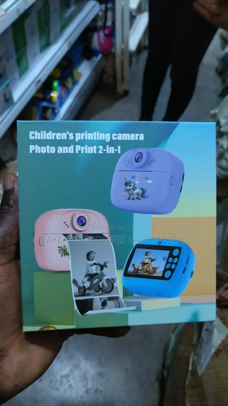 Kids Camera Instant Print, 1080p Hd Digital Camera for Boys Girls