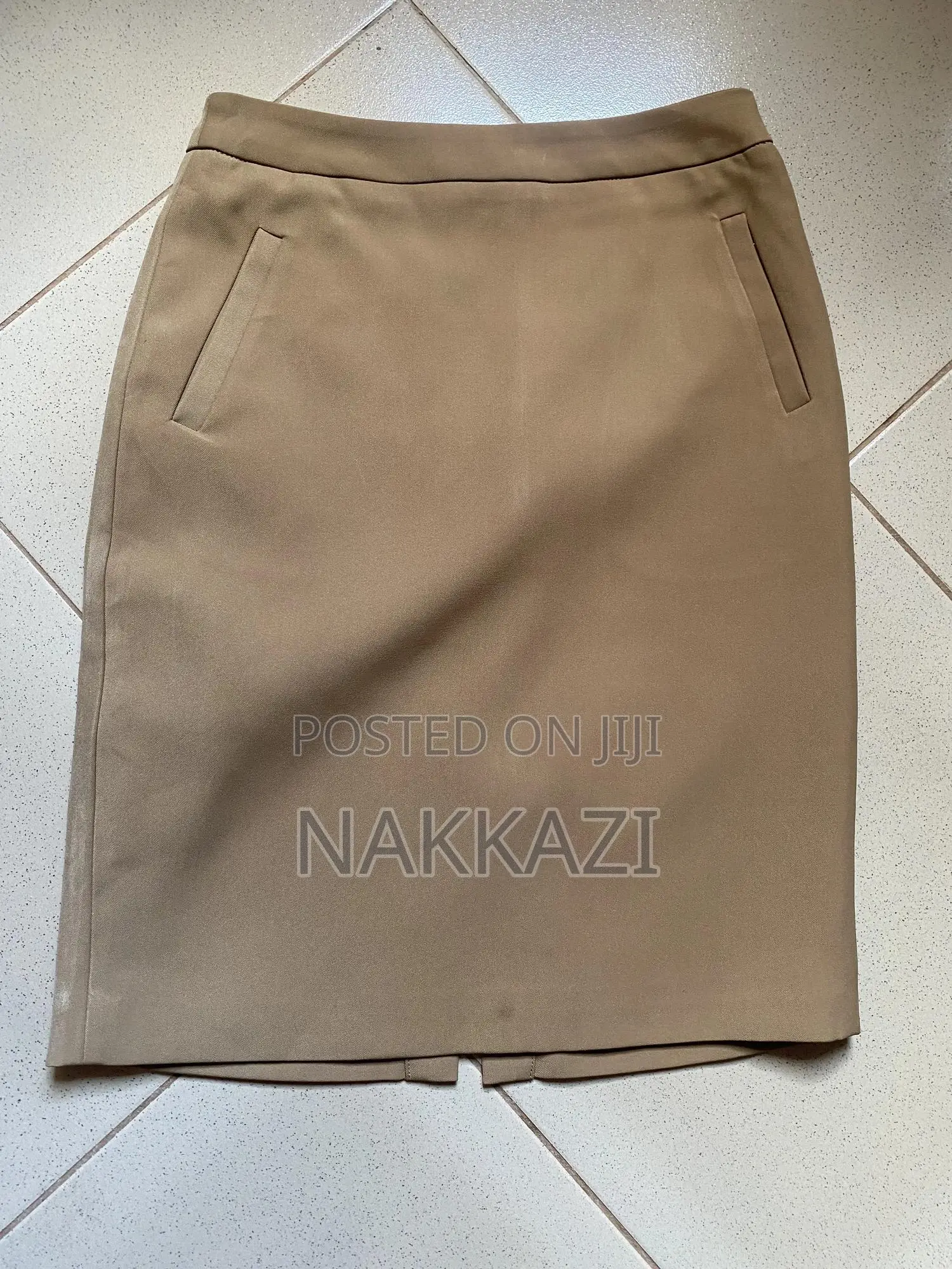Light Brown Pencil Skirt