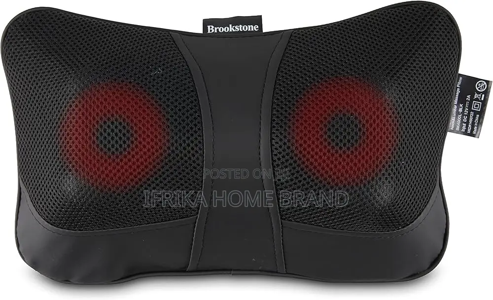 Neck Back Massager Pillow With Shiatsu Kneading Massage Heat Functio