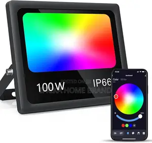 Smart RGB Led Flood Lights Outdoor,Indoor RGB Color Changing Lighting
