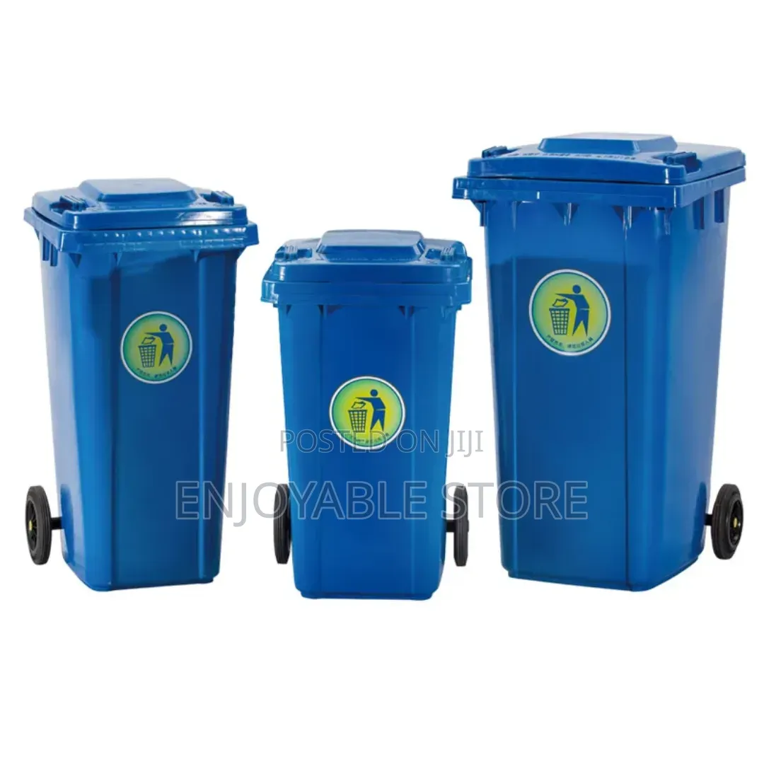 Combo Set 3pcs Plastic Dust Bins Plastic Dust Bins 120ltrs